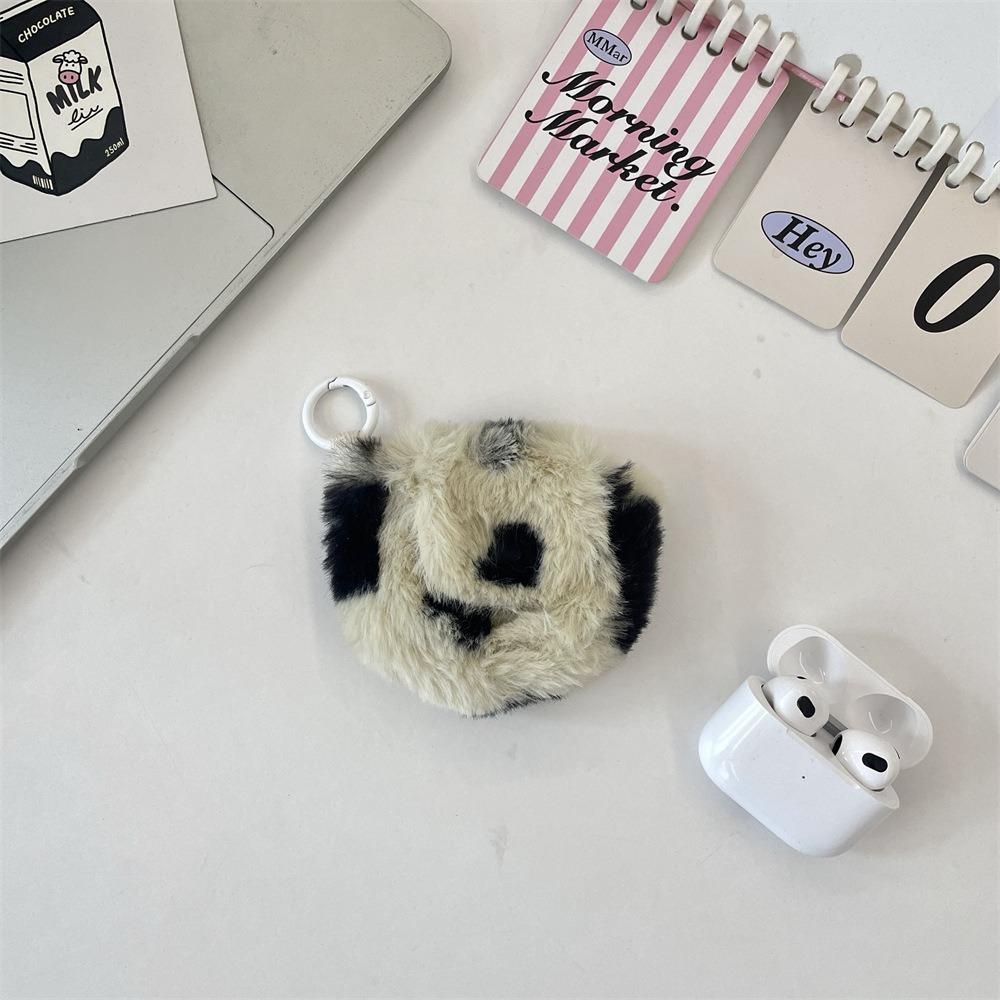 Portable Earphone Storage Bag Snap Button Mini Bluetooth Headset Case Love Heart Coin Purse for Women Girls