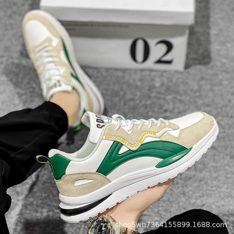 Men s shoes autumn versatile breathable sports versatile trend leather sports shoes men s trendy shoes 39