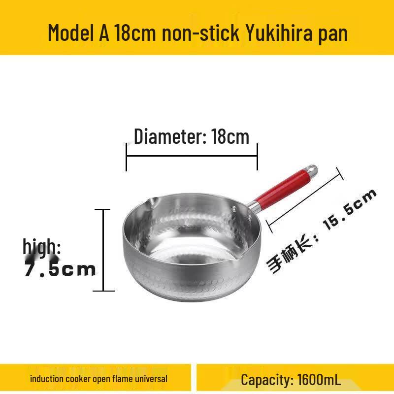 Qiwai Japanese Style Aluminum Yukihira Pot