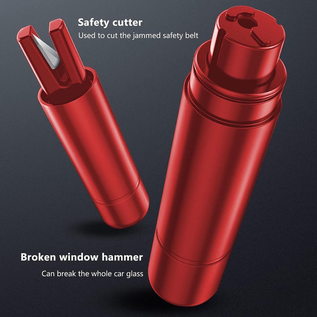 2 In 1 Car Emergency Safety Hammer, Car Accessories with Belt Cutter, Window Breaker, Car Emergency Tool, Multifunctional Window Break
