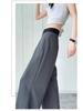 Women's Drapey Suit Pants: High-End Black, Straight, Narrow, or Wide-Leg, Slimming, Long Pants for Spring & Autumn 2025.
