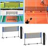 Portable Badminton Net Set Easy Setup Sport for Yard Backyard Game Beach Stainless Steel