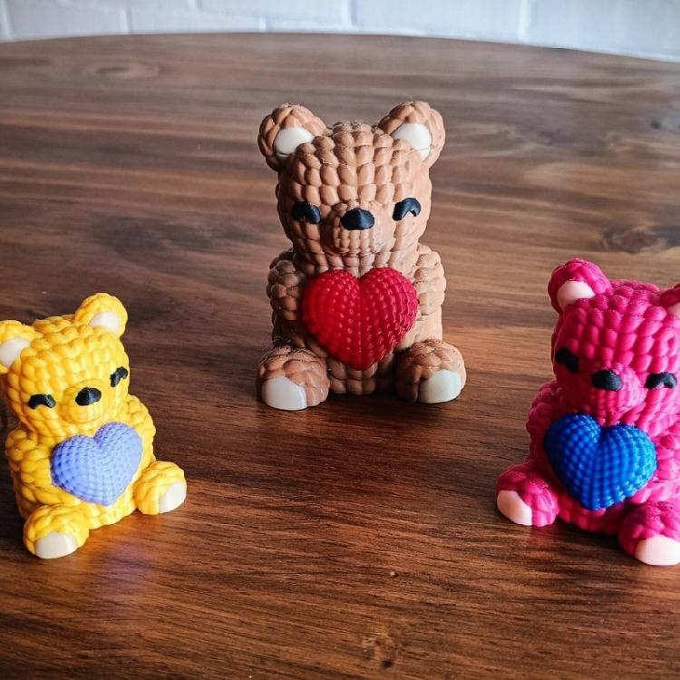 Creative Bear Silicone Candle Mold Flexible Silicone Bear Shape Mold for Easy Demolding Handcrafts and DIY Projects