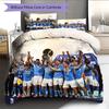 Napoli Football Team Pattern Bedding Home Decoration Birthday Gift (1 * Duvet Cover + 2 * Pillowcase, Without Core)
