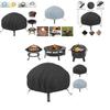 Durable 210d Oxford Fabric Waterproof Outdoor Fire Pit Cover For Dust Protection