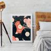 Vintage Record Player Cassette Tape Music Poster Eclectic Pink Wall Art Print Retro Canvas Painting Bar Home Decor Aesthetic