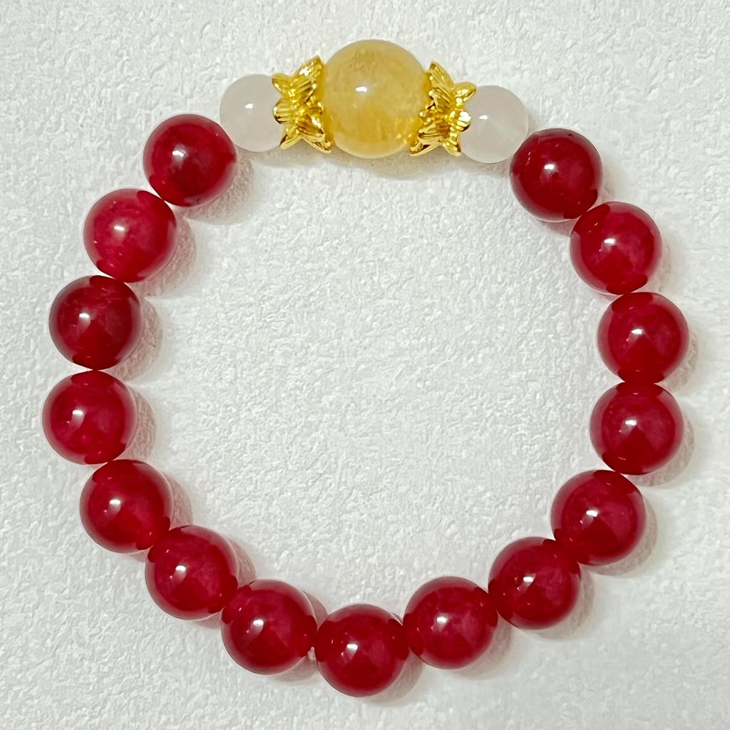 10mm Round Beaded Bracelet for Women Handmade Natural Stone Stretch Bangle DIY Jewelry Gifts