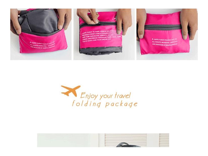 Korean Waterproof Foldable Nylon Travel Bag and Organizer