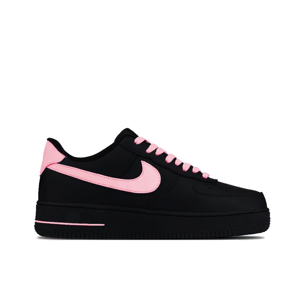 Nike Air Force 1 Pink White Love Abrasion Resistant Low top Skateboard Shoes Unisex Black White Pink CW2288-001(Team633-)