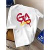European Sizes Men's GO Galatasaray & Graphic T-Shirt - Retro Hip-Hop Style, Soft Breathable, Short Sleeve Round Neck Casual Summer Shirt