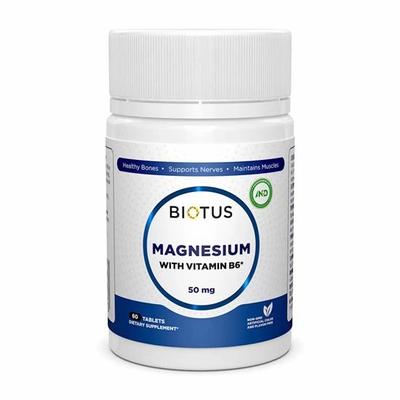 Biotus - Magnezyum ve B6 Vitamini, 50 mg.
