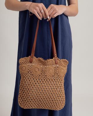 Straw Bag Sumwin 2700 Dark Beige