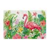 Heat Resistant Table Mat Anti Slip Tableware Pad Green Plants Linen Placemat  Table Decoration