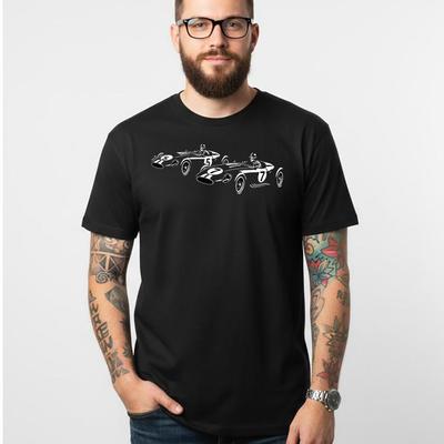 T-shirt da Corsa Classica e t-shirt per bambini | Maglietta Minimalista Retrò per Motorsport | Streetwear Scandinavo