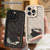 Phone Case: 2D Flat Design Suitable for iPhone 18 17 16 15 14 13 Pro Tiered Protective Case, Working Cat, Christmas and Halloween Gifts