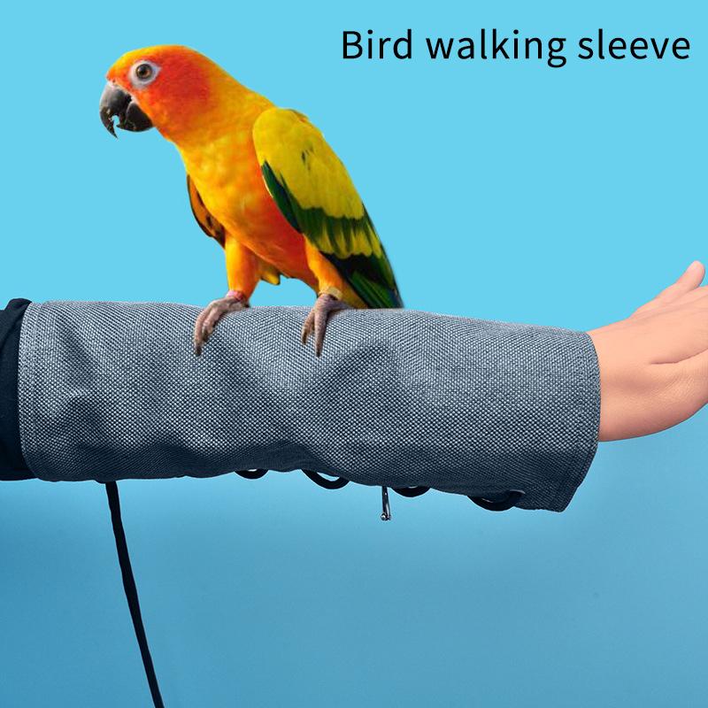 1/2Pcs Pet Bird Peony Tiger Skin Handling Gloves Parrot Diaper Shawl Shoulder Protection Anti Scratch Anti Bite Training Supplie