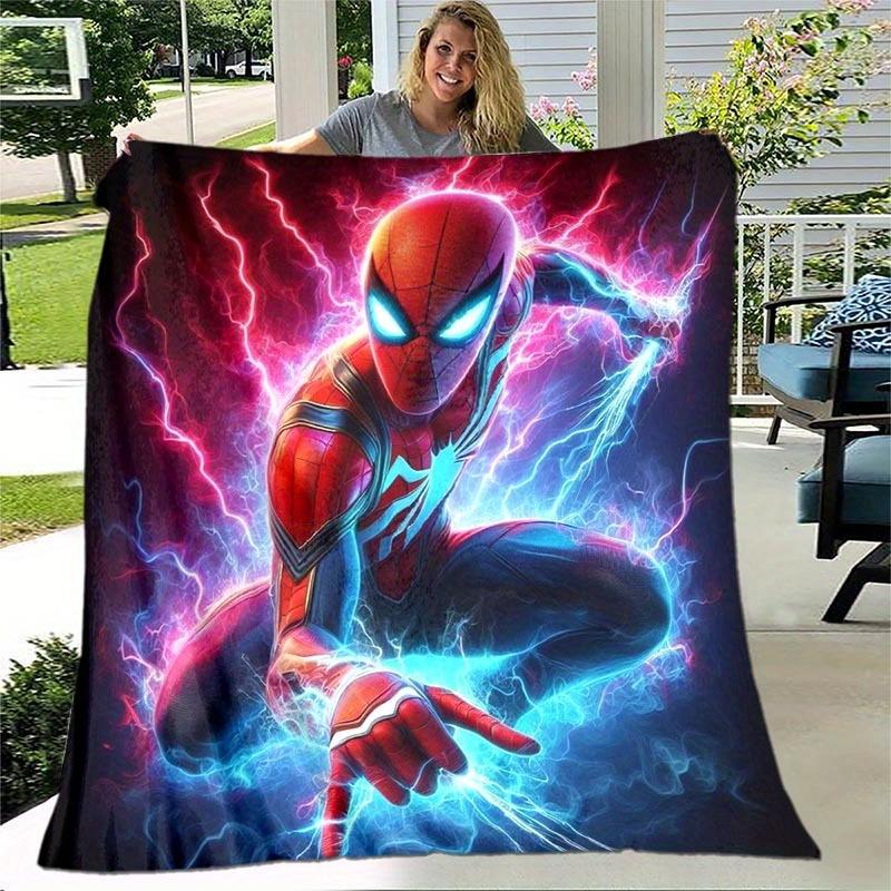 1pc Spider-Man Printing Blanket - Soft, All-Season Throw for Living Room, Bedroom,Personalized Gift with Adorable Cartoon Design