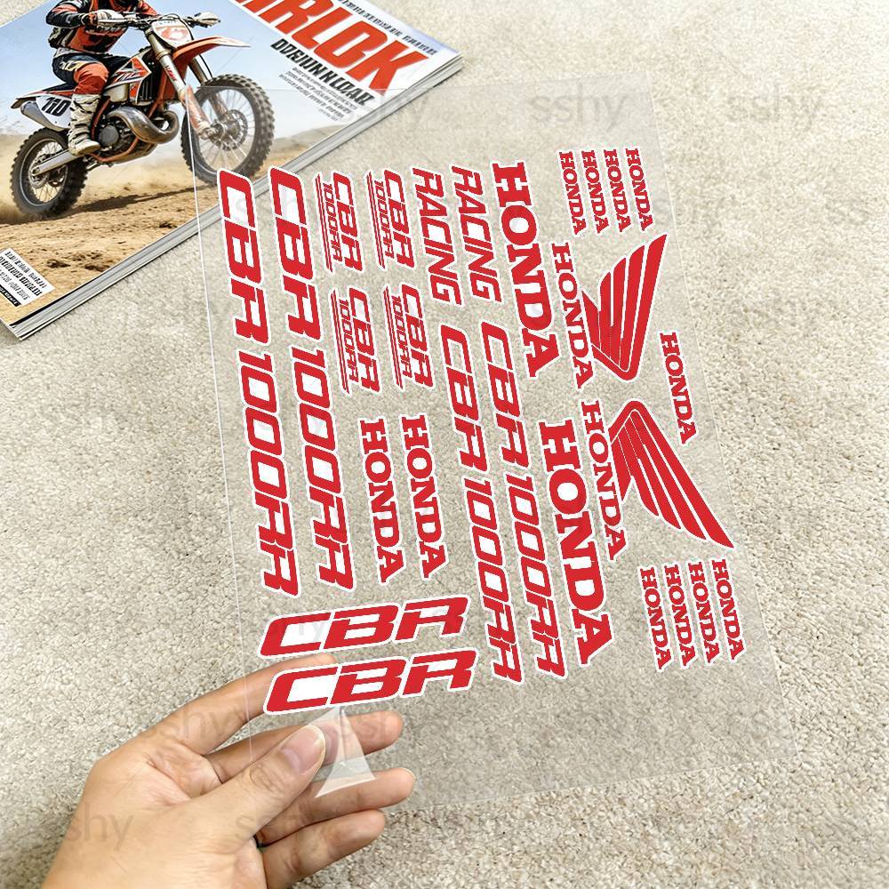 For HONDA CBR 18 colors Waterproof Reflective Motorbike Stickers Easy Peel D7 Removable Decals for Motorcycle Car