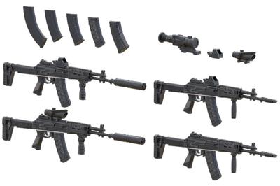 Miniarm Modern Assault Rifle Late Model Resin Kit B35274 1/35 Russian/Soviet AK-12 4-Piece (Military)