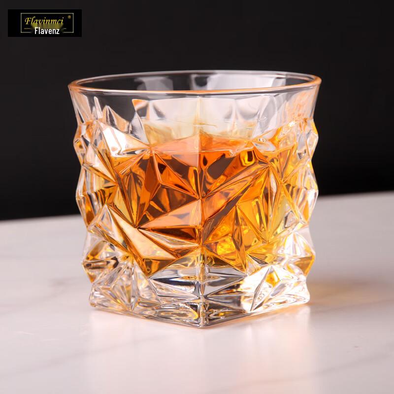 Flavinmci Ice Crack Whiskey Glasses