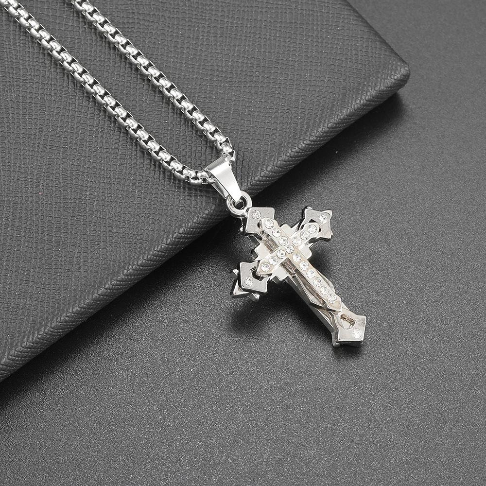 Hip Hop Necklace Jewelry Men'S Street Personality Bouncing Alloy Pendant Sweater Chain