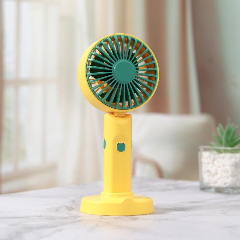

Portable Cartoon Mini Fan with Lanyard - Handheld, Desktop, Foldable, USB Rechargeable for Students & Outdoor Festivals 7.9*19*8.3 cm жёлтый