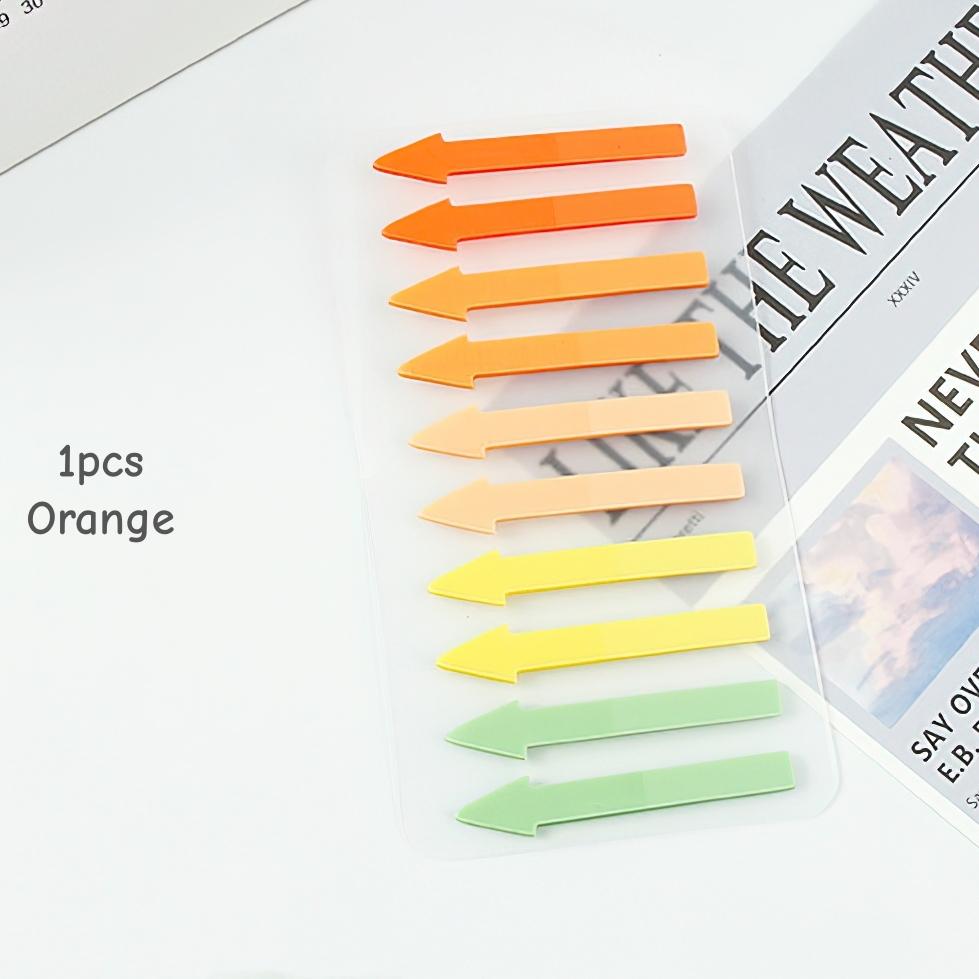 1/12 Stück Pfeilfarbige Haftstreifen Haftnotizen Mini 200 Blatt pro Notizblock, Farbverlaufspfeil Indexaufkleber Tagebuch