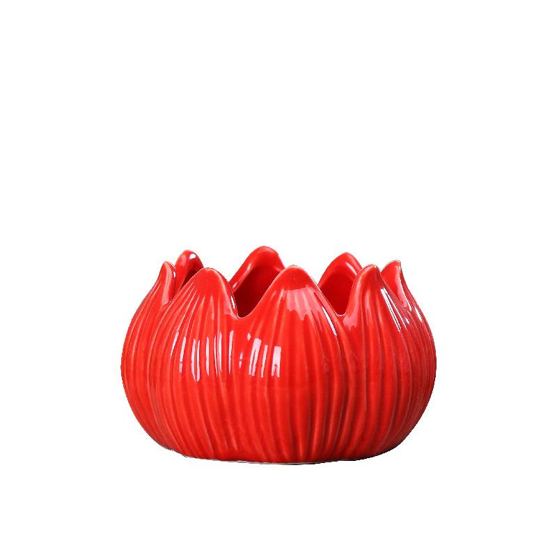 European-Style Simple Home Gardening Creative Succulent Flower Pot, Japanese-Style Grocery Cartoon Ceramic Flower Pot Small Potted Plant