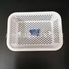 Thickened White Rectangular Kitchen Storage Draining Basket for Vegetables