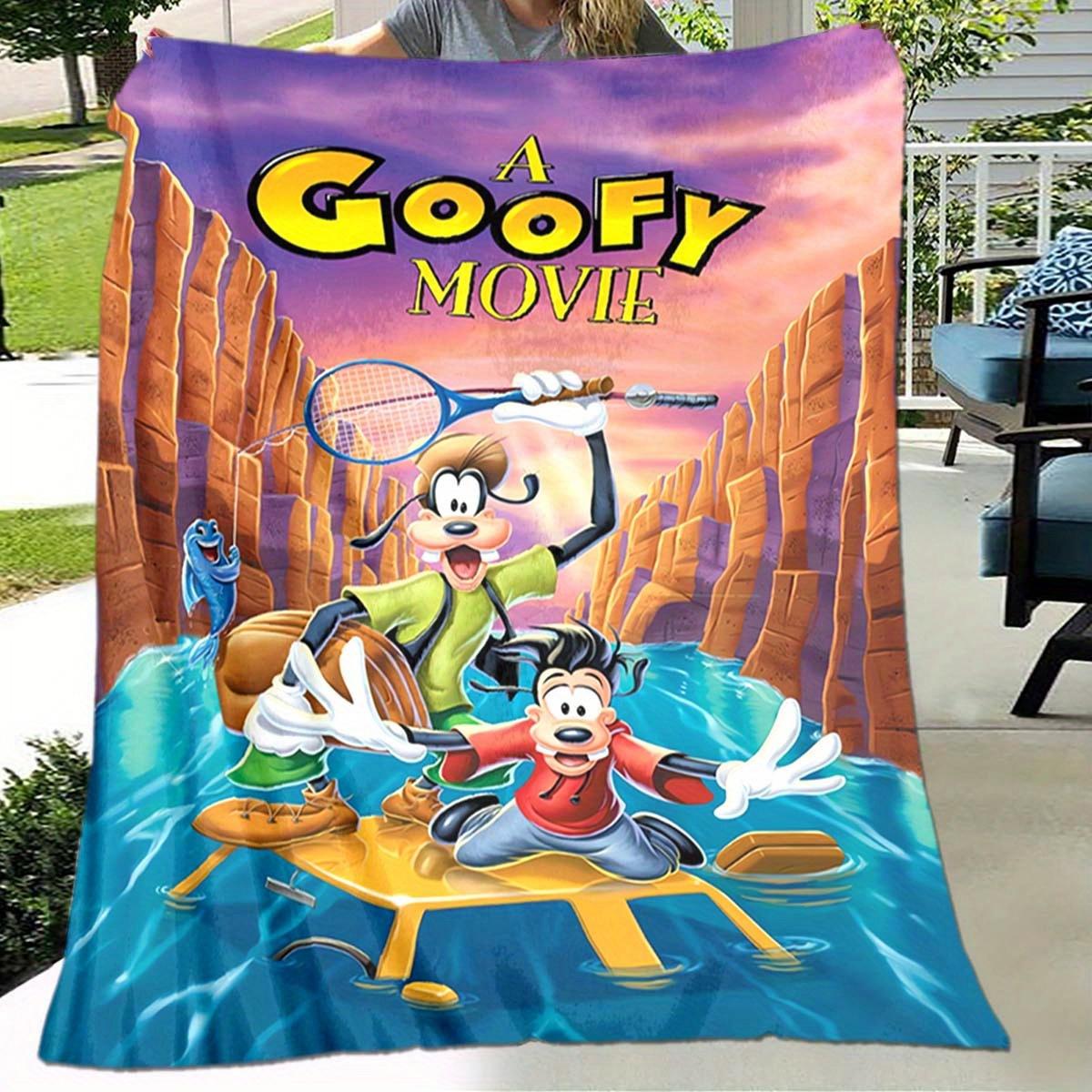 1pc GOOFY Printing for All Season, Cartoon, Office, Lunch Rest, Camping Talk, Car, Multifunctional Gift 130cmx150cm