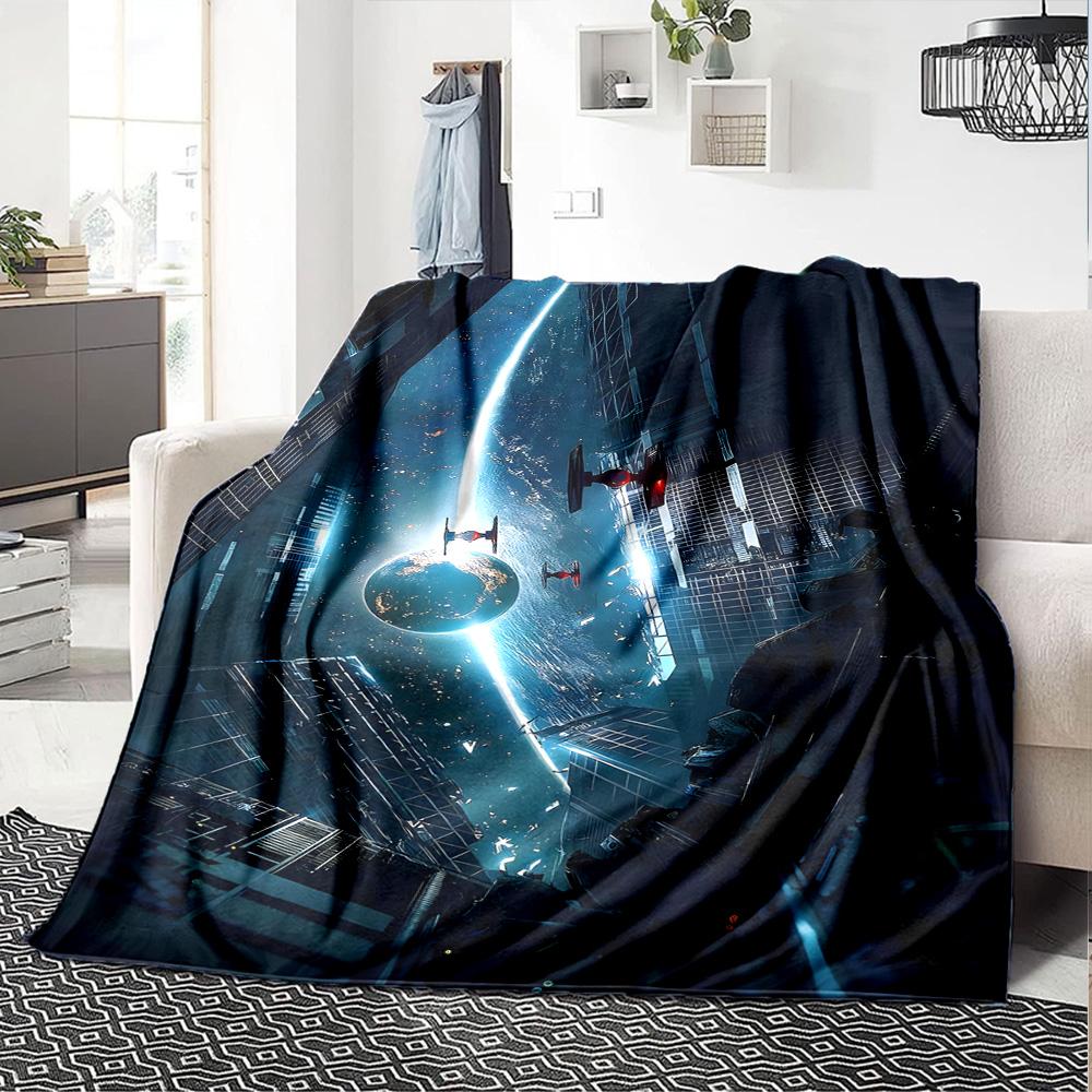 Star Wars Blanket Durable Comfort Great for Livingroom Couch Seaside for All Occasions Modern Style Gifts For Family Or Friends