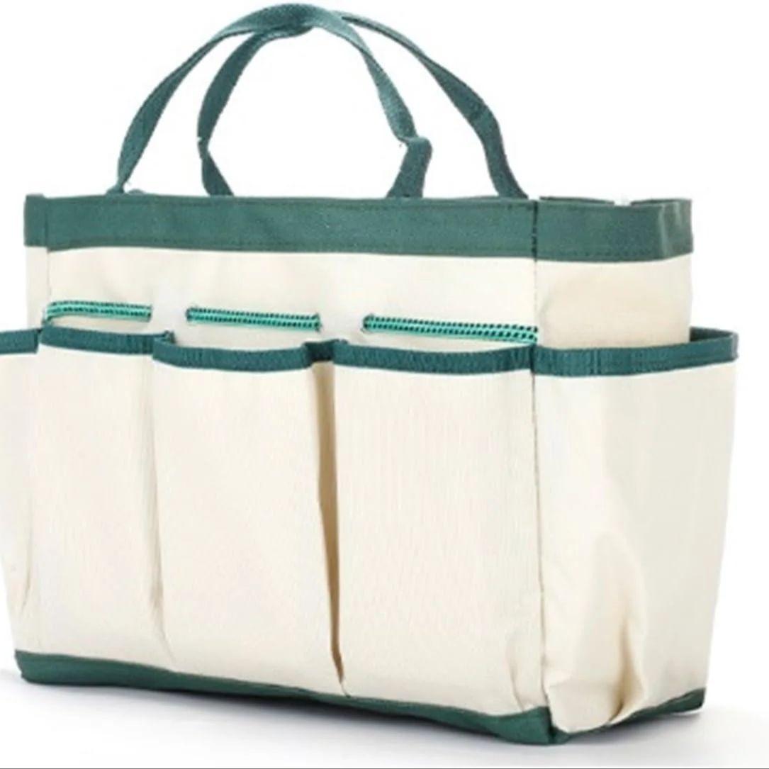 

Сумка для хранения садовых инструментов, домашний органайзер для садовых работ на открытом воздухе, сумка для хранения садовых инструментов для растений (Инструменты в комплект НЕ входят) чёрный