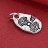 S925 Sterling Silver Tibetan Vajra Conch Pendant for DIY Beading or Necklace Crafting.