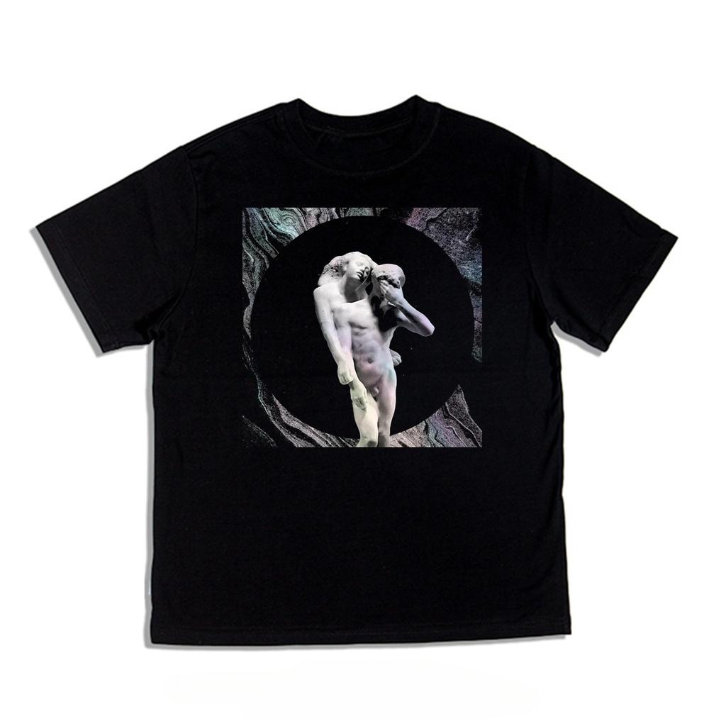 Digital Direct Injection Rock Arcade Fire Band Loose Printed ShortSleeved TShirt Cotton Loose Fit