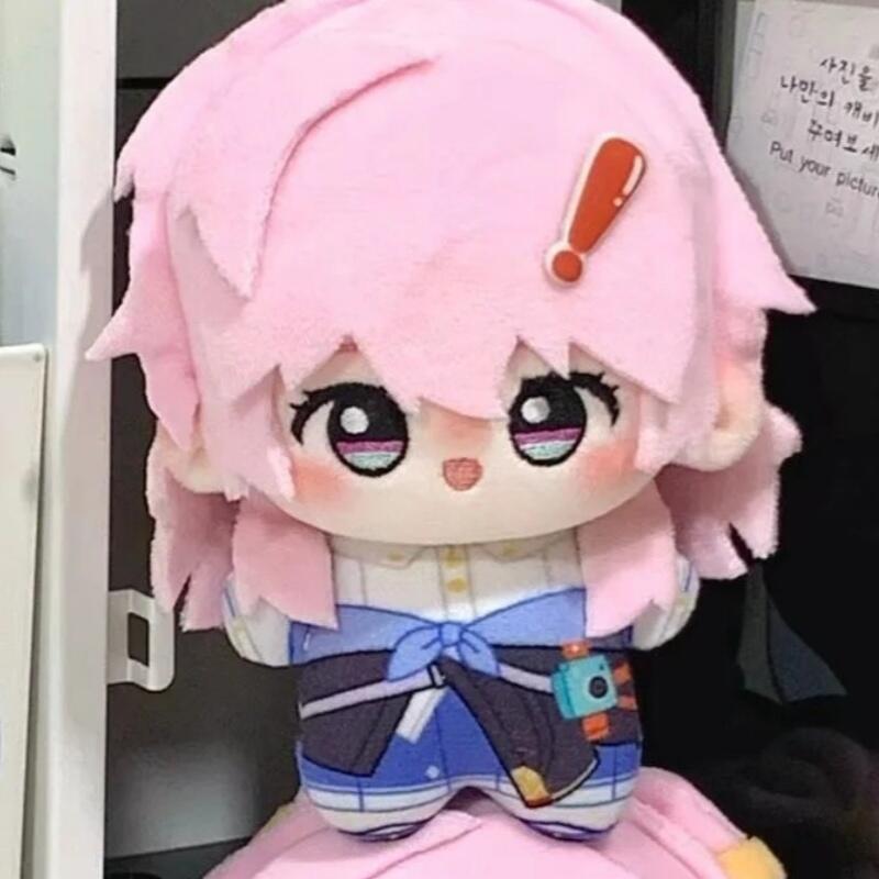 Honkai Star Rail Periphery March 7Th Soft Plush 10Cm Q Version Palm Doll Desktop Decoration Anime Game Lovers Collect Dolls Gift