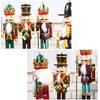 Nutcrackers Christmas Decorations Nutcracker Soldier Doll Figure Christmas Festive Puppet Home Decor Party Supplies For Shelf