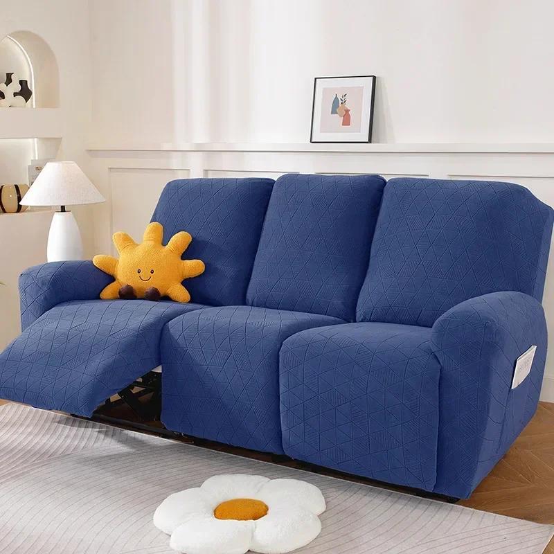 Recliner Sofa Cover Non-slip Massage  Sofa Cover All-inclusive Lounger Single Seater Couch Sofa Slipcover Armchair Cover