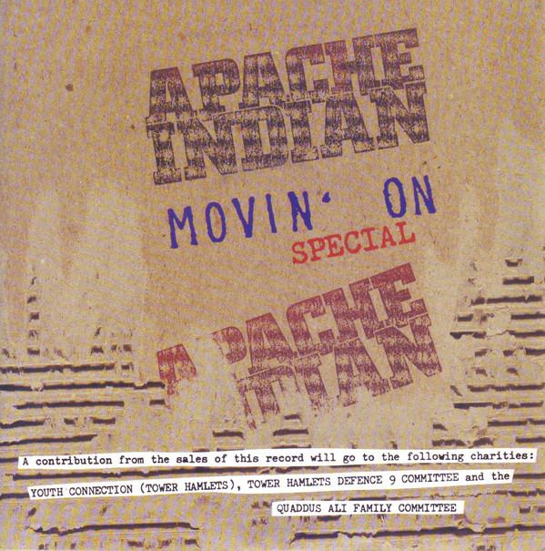 

7inch Record APACHE INDIAN Movin On IS580 Island Records 1993 UK Reggae Ska Dub Used