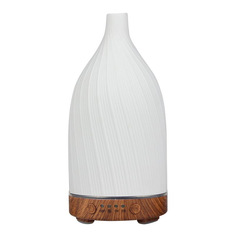 Ätherischer Öl Diffusor Weiß Keramik Luftbefeuchter 100ml Timing mit Nachtlicht Abschaltautomatik Zuhause Büro Luftbefeuchter Duftdiffusoren