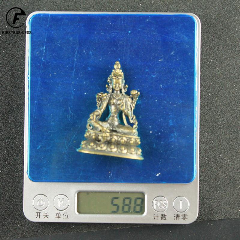 Прибл. 5,5 см Высота Зеленая Тара Маленькие Медные Статуэтки Тантрические Статуэтки Статуя Будды Буддизм Буддийская Фигура Статуэтка Настольная