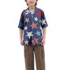 Boys' Casual Loose Short Sleeved Shirt With Fashionable Printed Shirt Top