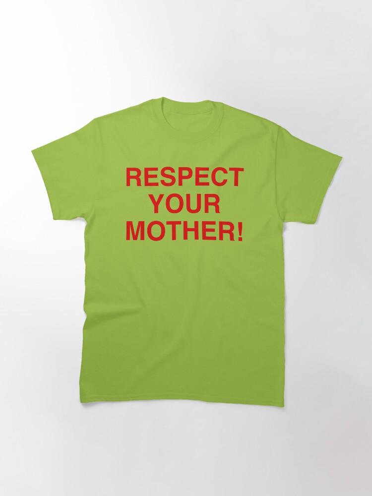 Červené tričko Harry Styles Red Classic s nápisem Respect Your Mother