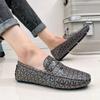 Fashion New Men Handmade Loafers Soft Moccasins High Quality Spring Autumn PU Leather Shoes Men Flat Driving Loafers for Men Size 48