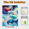 Disney Pearl Painting Set Deep Sea Adventure Ariels Pearly Underwater Adventure Sparkling Painting Crafts Home Wall Decoration Handmade Gift