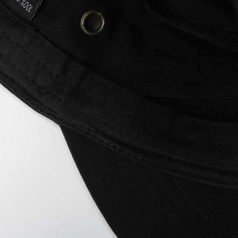 New Flat Top Hat Outdoor Casual Flat Top Hat Versatile Sports Sun Hat Pure Cotton Fashion Four Seasons