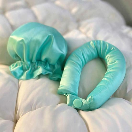 No Heat Hair Curling Rod Headband Satin Bonnet Women Overnight Sleeping Silk Hair Curler Long Hair Curls Roller Styling Tool