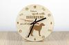 Deerhound, Scottish Deerhound - Clock with Dog, Wooden Clock with Engraving, Personalised Clock by Art-Dog