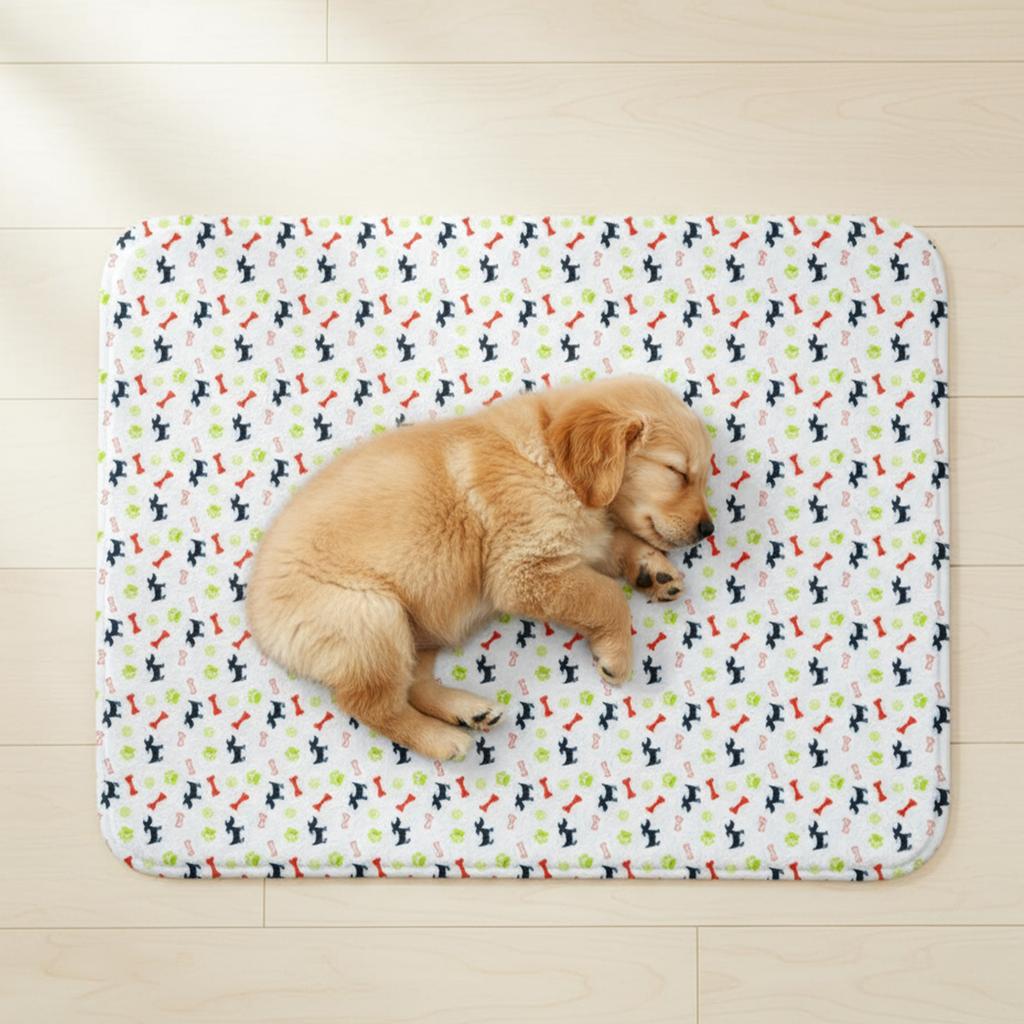 Washable Pet Dog Pee Pad Reus PVC Non-slip Blanket Mat Leakproof Puppy Training Pad for Playpen Crate Whelping Box Potty Trainin