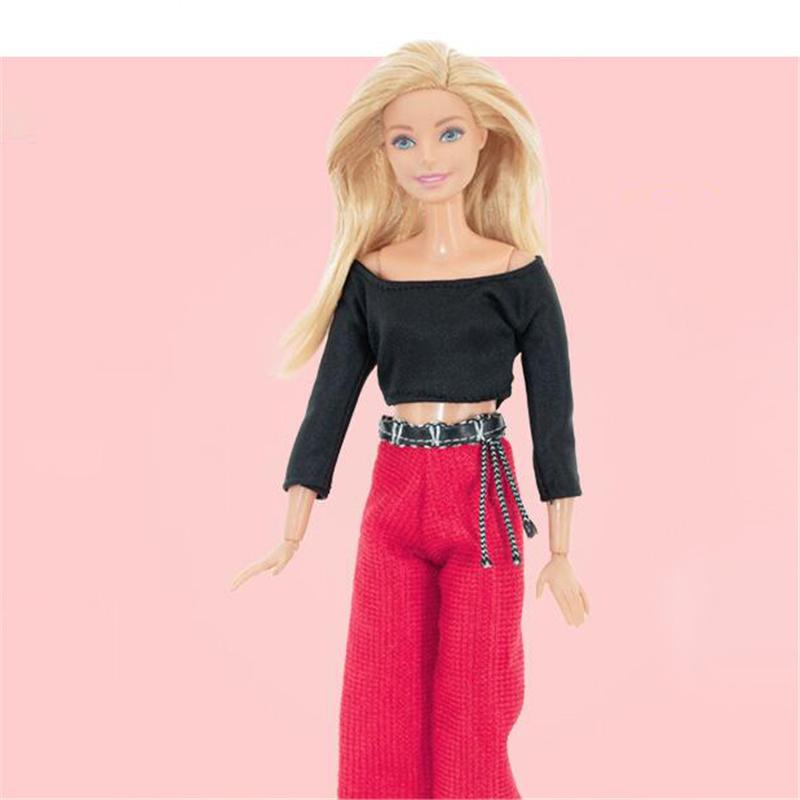 Fashion Daily Wear Casual Outfits Vest Shirt Skirt Pants Dress Dollhouse Accessories Clothes for 30CM Barbie Doll
