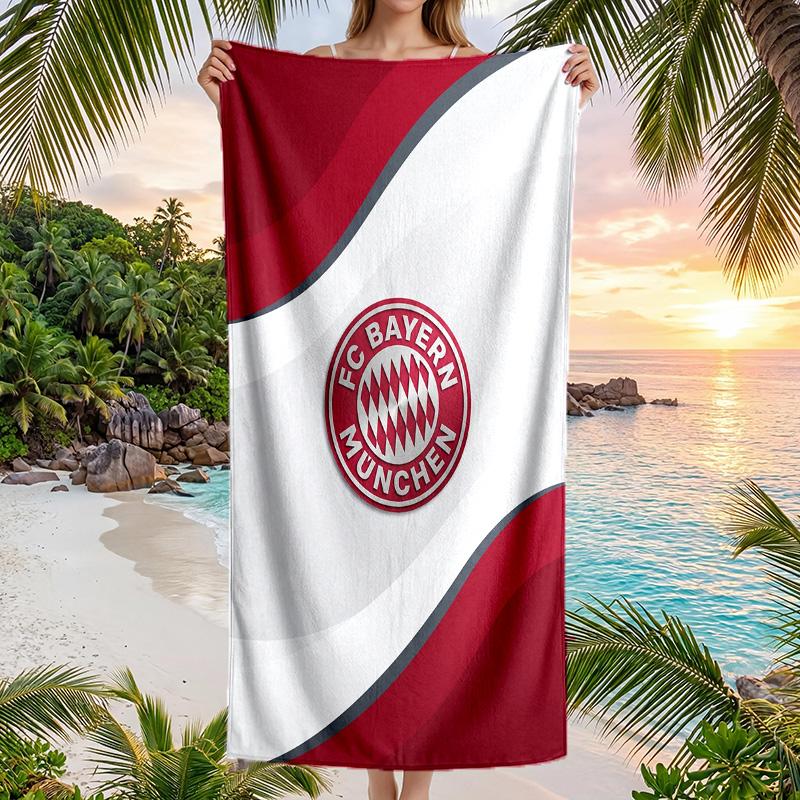 Bayern Munich Print Quick Dry Beach Towel Microfiber Absorbent Portable Travel Swimming Towel
